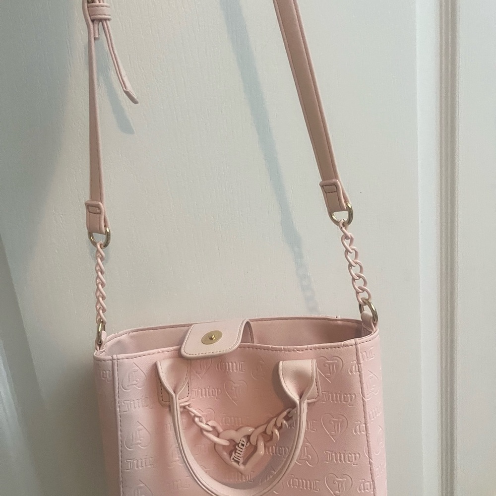Juicy Couture Pink Chain Detail Shoulder Bag